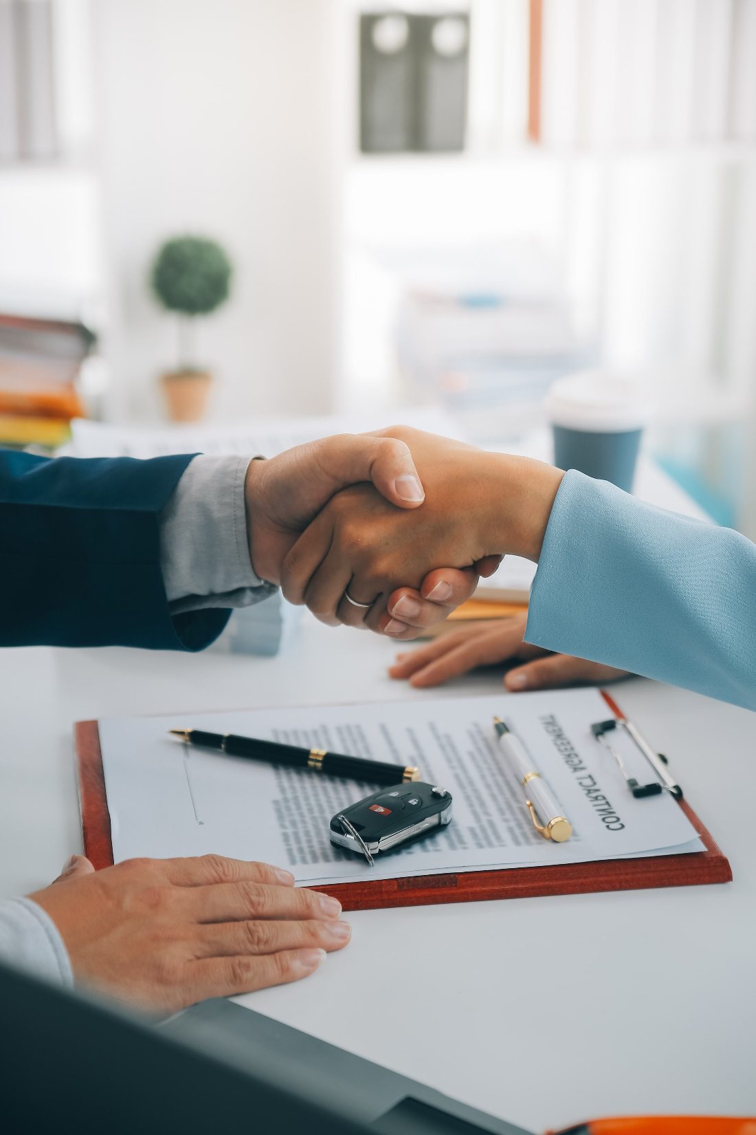 Signing a renters insurance policy